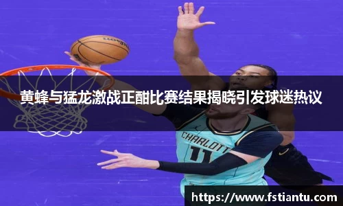 黄蜂与猛龙激战正酣比赛结果揭晓引发球迷热议